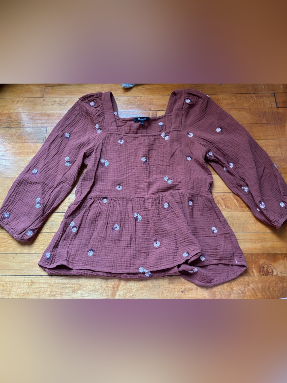 Madewell Floral Blouse Size S